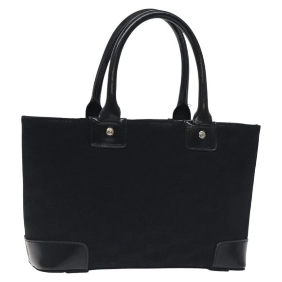 BALENCIAGA Hand Bag Canvas Black Auth SW1025 - Picture 1 of 16